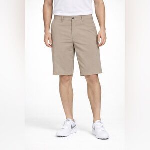 Grand Slam Men’s Golf Shorts Size 36 Tan Performance Stretch Flat Front